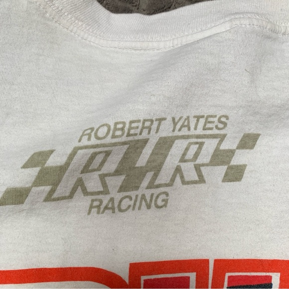 Vintage Ford Official Sportswear Ernie Irvan T Shirt Mens XXL White AOP Racing - Picture 2 of 11